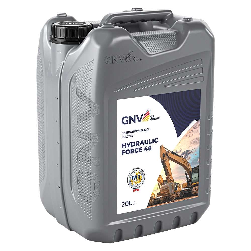 Изображение товара Гидравлическое масло Hydraulic Force 46 HLP ISO VG 46 минеральное, 20 л GNV GHF101340401450046020