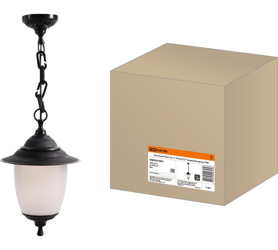 Изображение товара Подвесной светильник TDM ELECTRIC Прага Эл-11-70 60Вт, Е27, черный SQ0330-0507