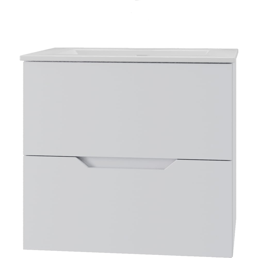 Изображение товара Подвесная тумба с раковиной Agger Свит 600 мм белый матовый