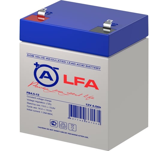 Изображение товара Аккумуляторная батарея LFA FB4.5-12 12В, 4.5 Ач УТ-00001353