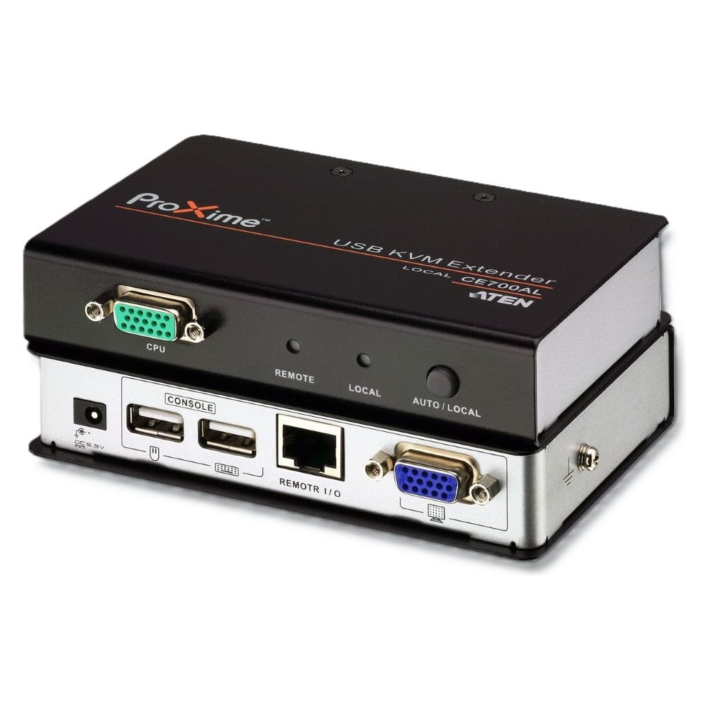 Изображение товара Удлинитель ATEN VGA/SVGA+Kbd/Mouse USB 150 м с KVM-шнуром CE700A-AT-G