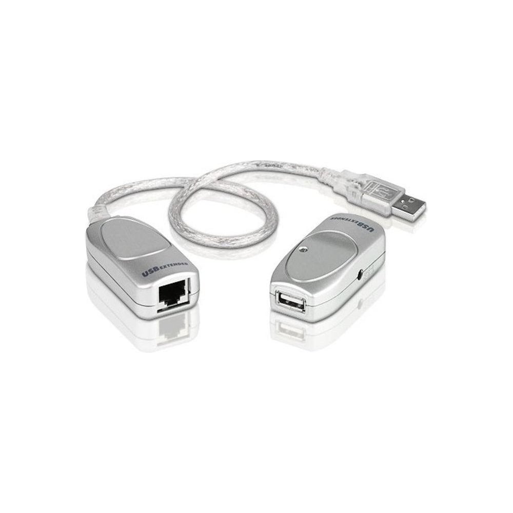 Изображение товара Удлинитель ATEN USB 1.1, 60 м, USB A-тип, Male/Female, без шнуров, питание от шины UCE60-AT
