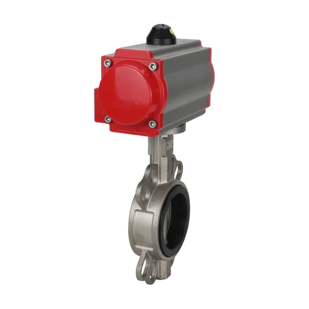 Изображение товара Затвор дисковый DN_ru 316L-Du65 Ру16 с пневмоприводом