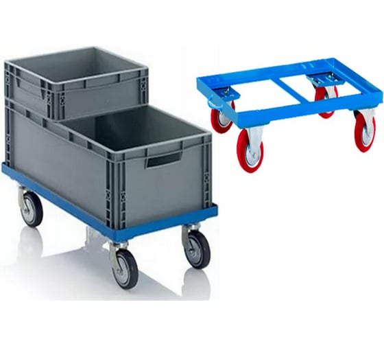 Изображение товара Платформенная каркасная стальная тележка МосТележка 420x620 ТПКС-6242