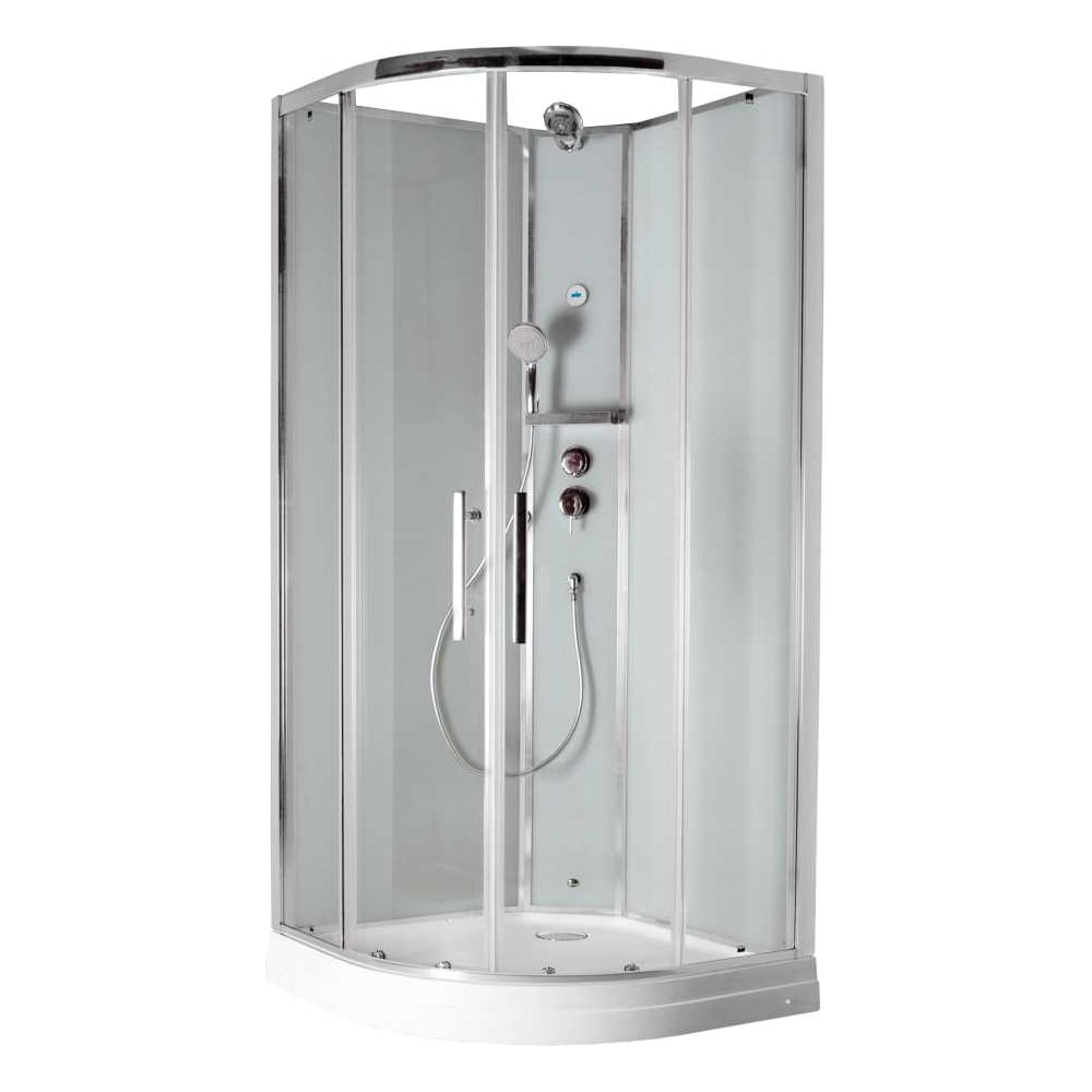 Изображение товара Душевая кабина ILMA Premium 909 с крышей и сиденьем, 90х90 см