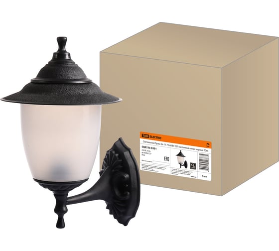 Изображение товара Настенный светильник TDM ELECTRIC Прага Эл-11-71 60 Вт, Е27, вверх, черный SQ0330-0501