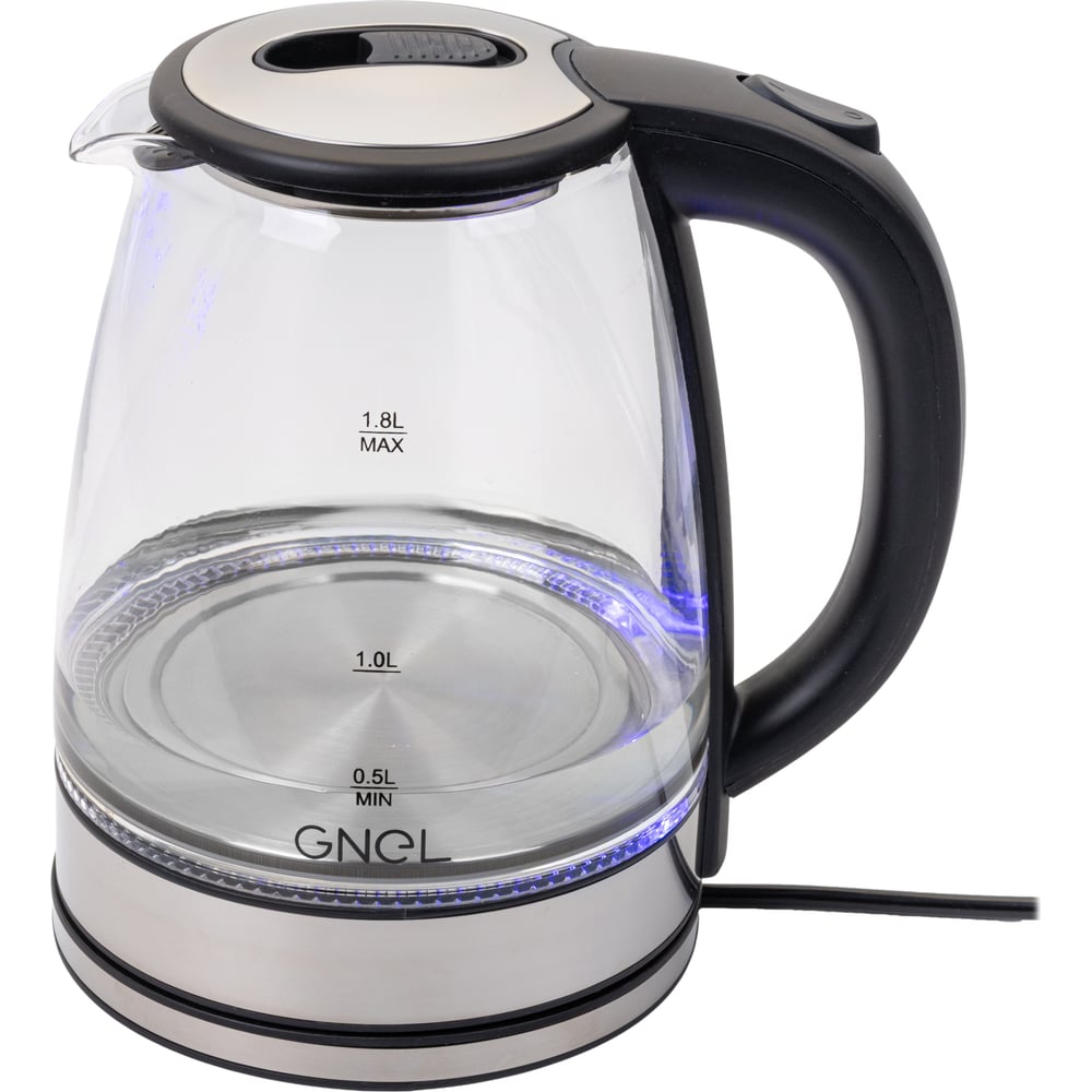 Чайник электрический стеклянный с подсветкой GNEL GLS-1500