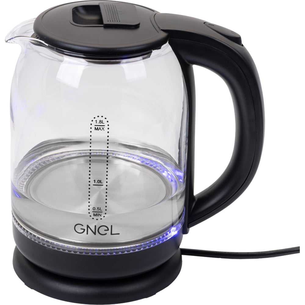 Чайник электрический стеклянный с подсветкой GNEL GLP-1500