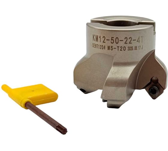 Изображение товара Фреза торцевая TORNERI КМ-45 ф 50 мм z=4 под пластину SEKT пос. 22 мм (KM12-50-22-4T) Т029193