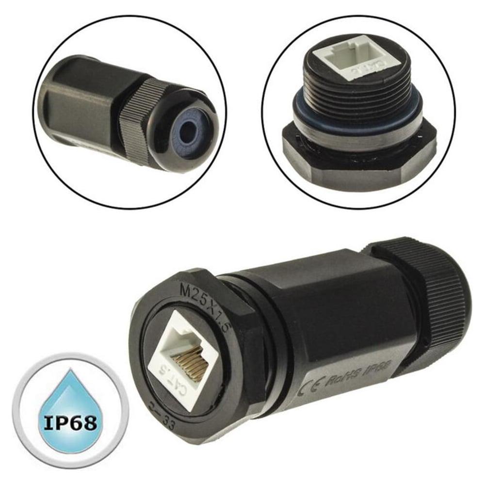 Изображение товара Разъем RUICHI RJ45M25Z1L -6A 107913 Изображение товара Разъем RUICHI RJ45M25Z1L -6A 107913