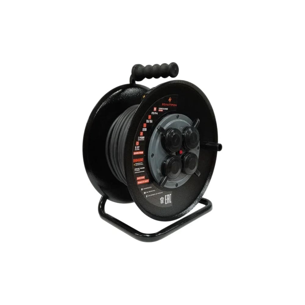 Изображение товара Удлинитель ТОРЭЛЕКТРО ВОЛЬТПРОМ КГ 2х1,5 40м с термовыключателем