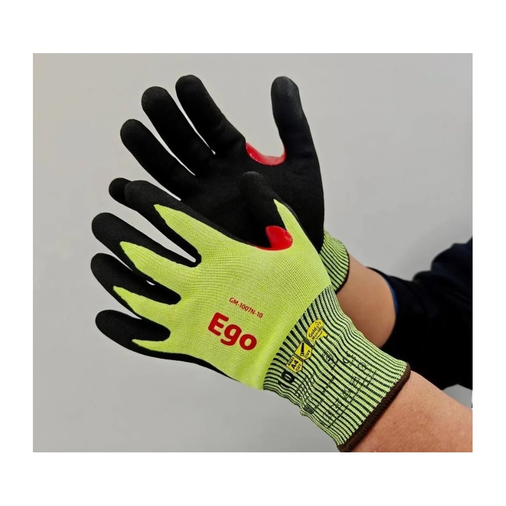 Изображение товара Перчатки из нейлона с усилением большого пальца GOLD MANIBUS GM-1007N-9