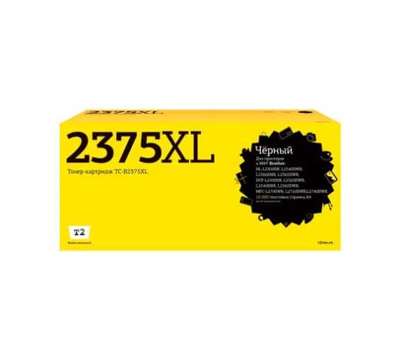 Изображение товара Картридж T2 для Brother HL-L2300DR/L2340DWR/DCP-L2500DR/L2520DWR/MFC-L2700WR (10000 стр.) TC-B2375XL