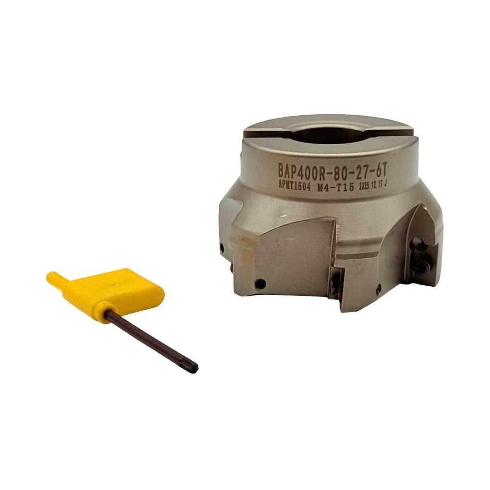 Изображение товара Фреза торцевая TORNERI 90 ф 80 мм z=6 под пластину APMT пос. 27 мм (TAP400R-80-27-6T) Т029192