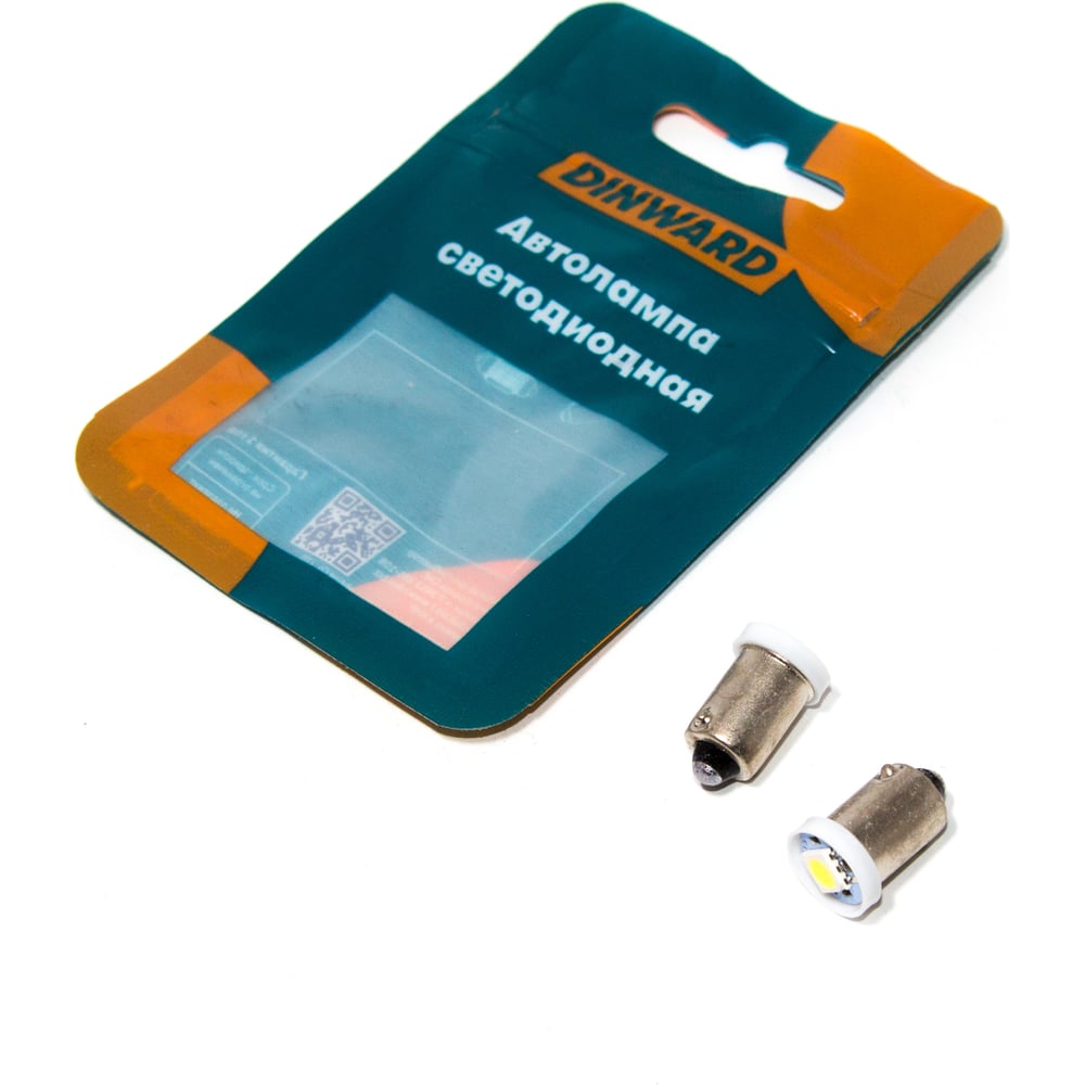 Изображение товара Лампа светодиодная DINWARD 12-4 (габарит) белая 1SMD (5050) BA9s (к-т=2шт) 746287v