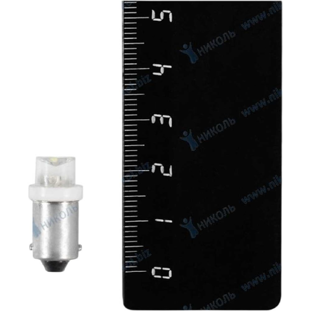 Изображение товара Лампа светодиодная DINWARD 12-4 (габарит) белый конус NOVA-PRO/ BA9s (крат_уп_10шт) 746293v