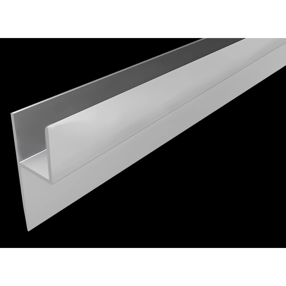 Изображение товара Плинтус KORNER алюминиевый Лира Ч-образный 6мм Алюминий 3,0 м АЧ001