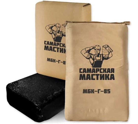 Изображение товара Мастика битумная кровельная горячая АО "МЯГКАЯ КРОВЛЯ Самарская МБК-Г-85 40кг 7499