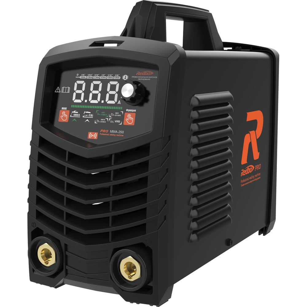 Изображение товара Аппарат сварочный Redbo PRO MMA-250 инверторный (12кВт; 55А; 20А/20,8В-250А/30В; 1,6-5,0мм,LIFT TIG) 50340