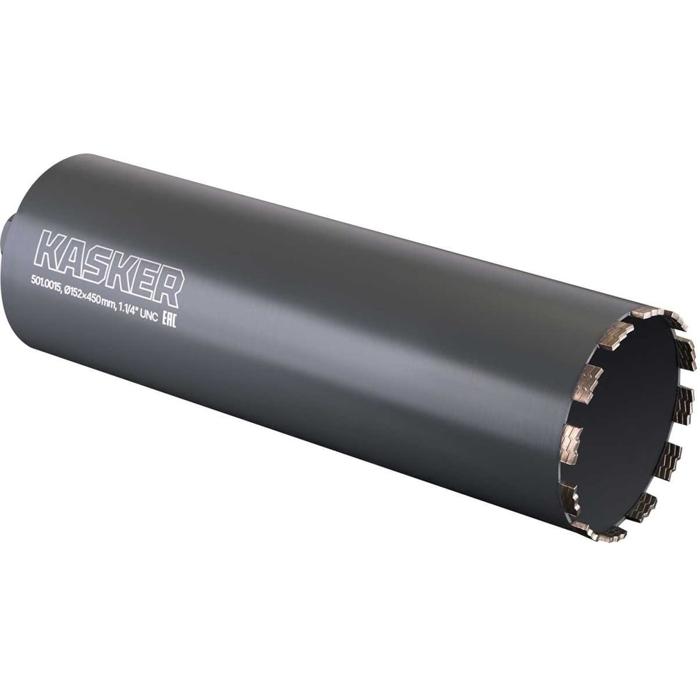 Коронка алмазная Kasker 152х450 мм, 1.1/4 UNC, Professional, 12 сегментов 501.0015