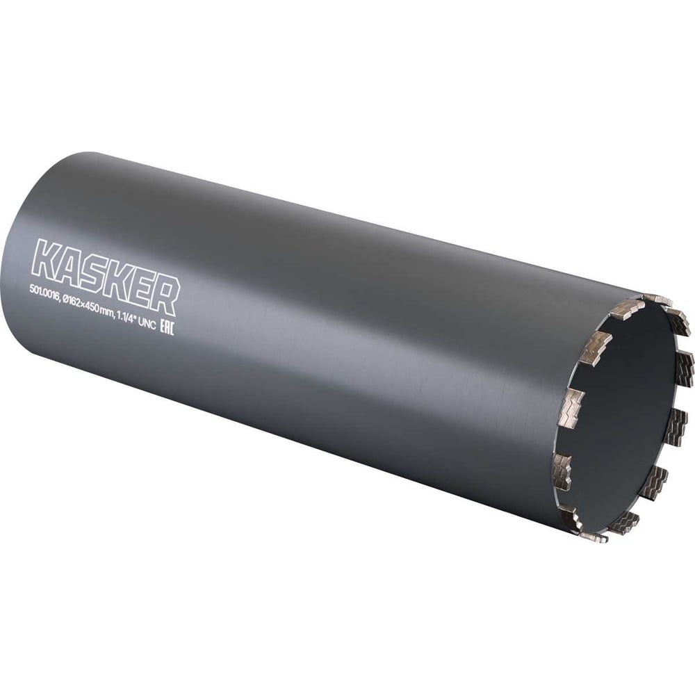 Изображение товара Коронка алмазная Kasker 162х450 мм, 1.1/4 UNC, Professional, 12 сегментов 501.0016