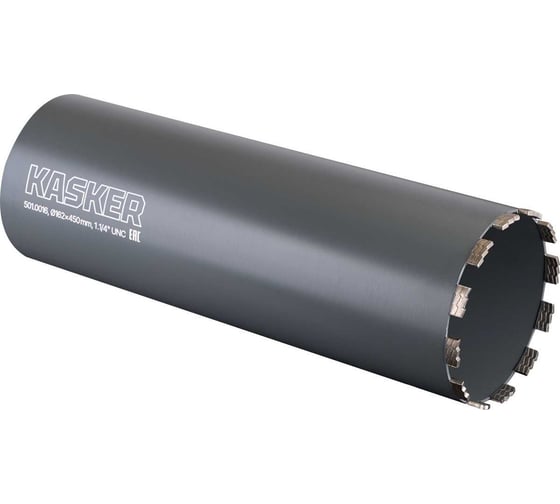 Изображение товара Коронка алмазная Kasker 162х450 мм, 1.1/4 UNC, Professional, 12 сегментов 501.0016