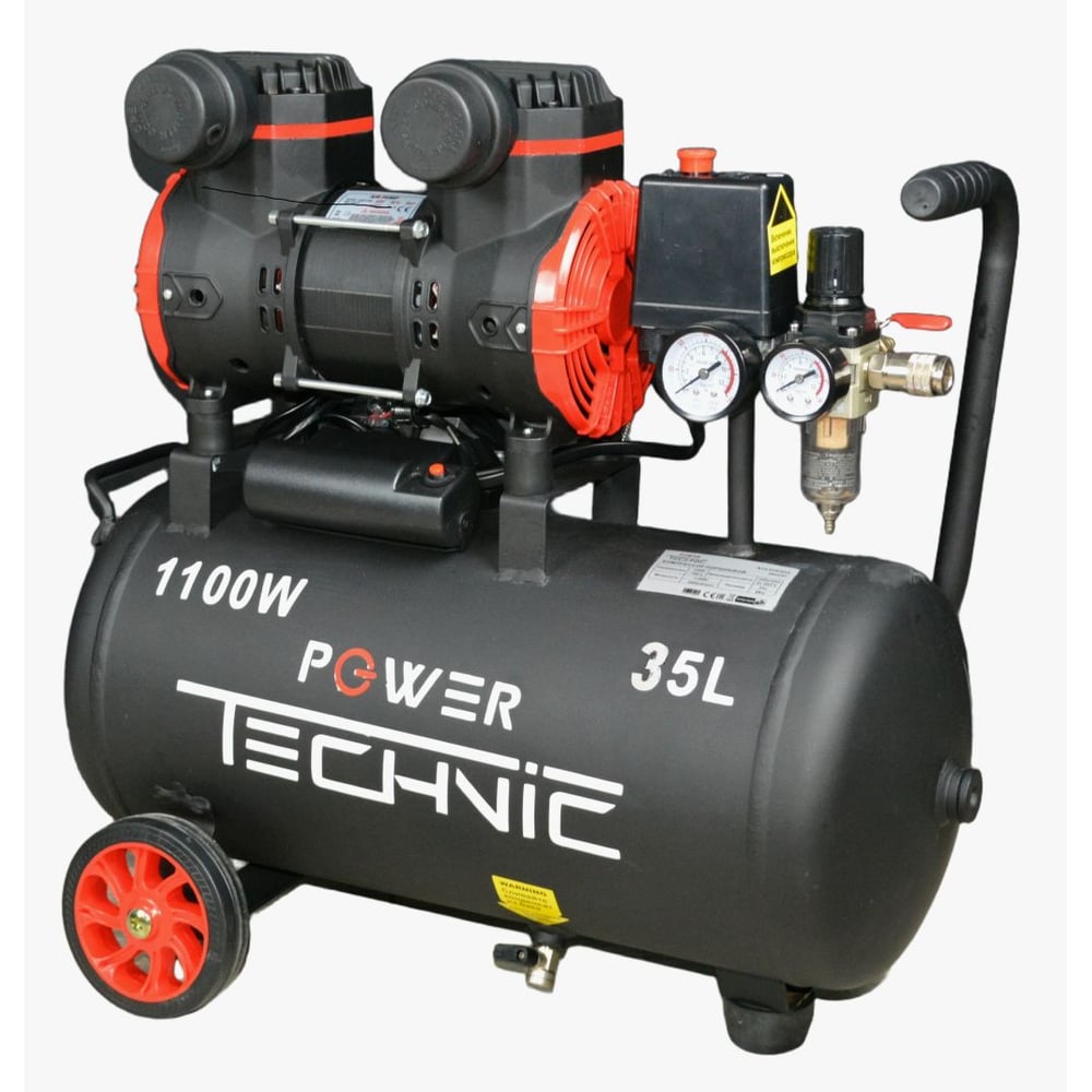 Изображение товара Компрессор POWER TECHNIC ACL240/035 Безмасляный поршневой 240 л/мин