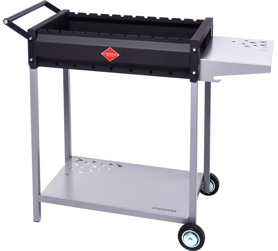 Изображение товара Мангал Forester дачный на колесах, с боковой ручкой и съемной боковой полкой BQ-722