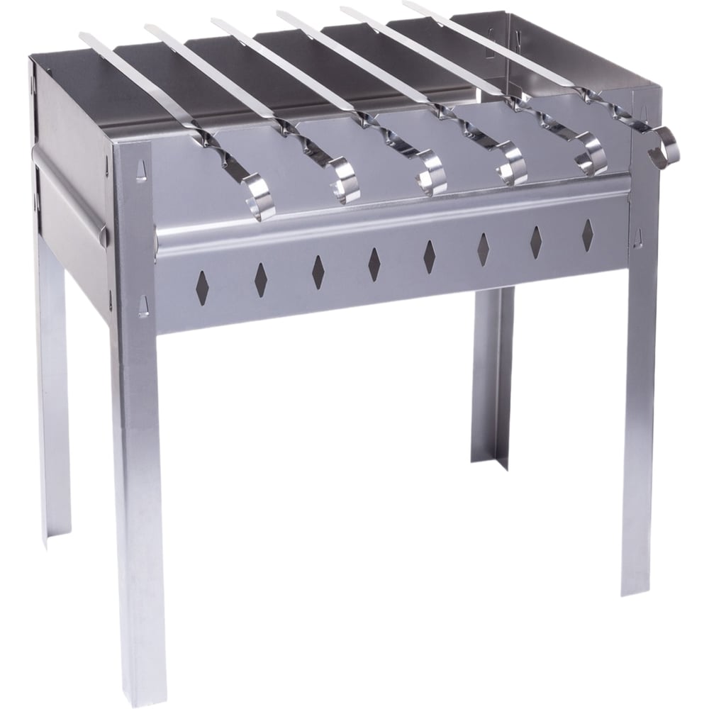 Изображение товара Мангал разборный со складным дном и ребрами жесткости Forester Mobile 40х25 + 6 шампуров уголок, в кейсе BC-782MP