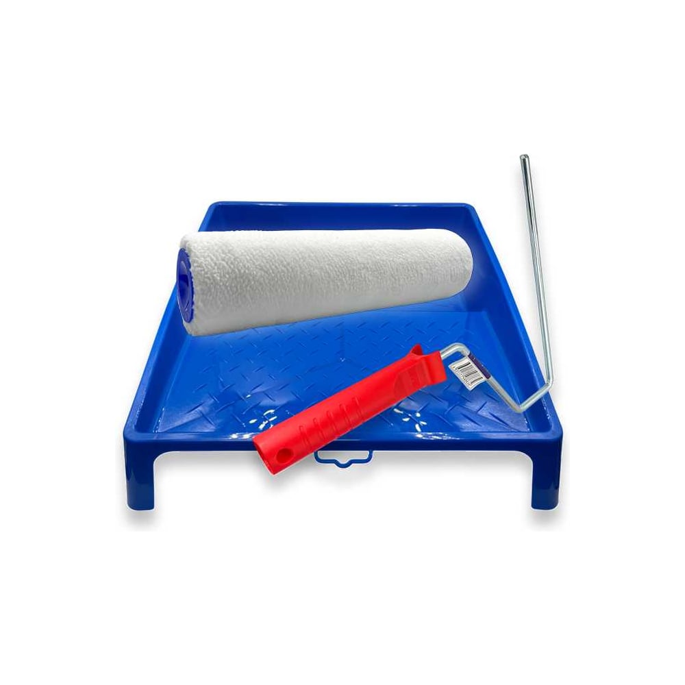 Изображение товара Валик Alvar набор с ванночкой 250x48 мм, ворс 12 мм, микрофибра