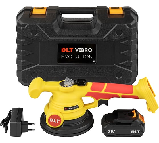 Изображение товара Виброприсоска DLT для укладки плитки Vibro EVOLUTION, диам.чаши 145мм, удерж. вес до 50кг, арт. 1505