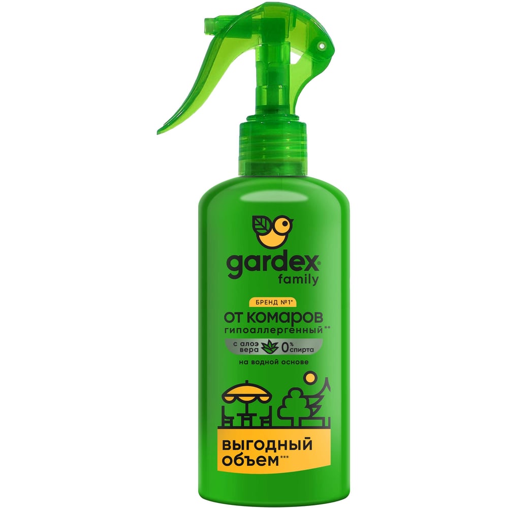 Изображение товара Спрей от комаров Gardex Family 190 мл GR0007