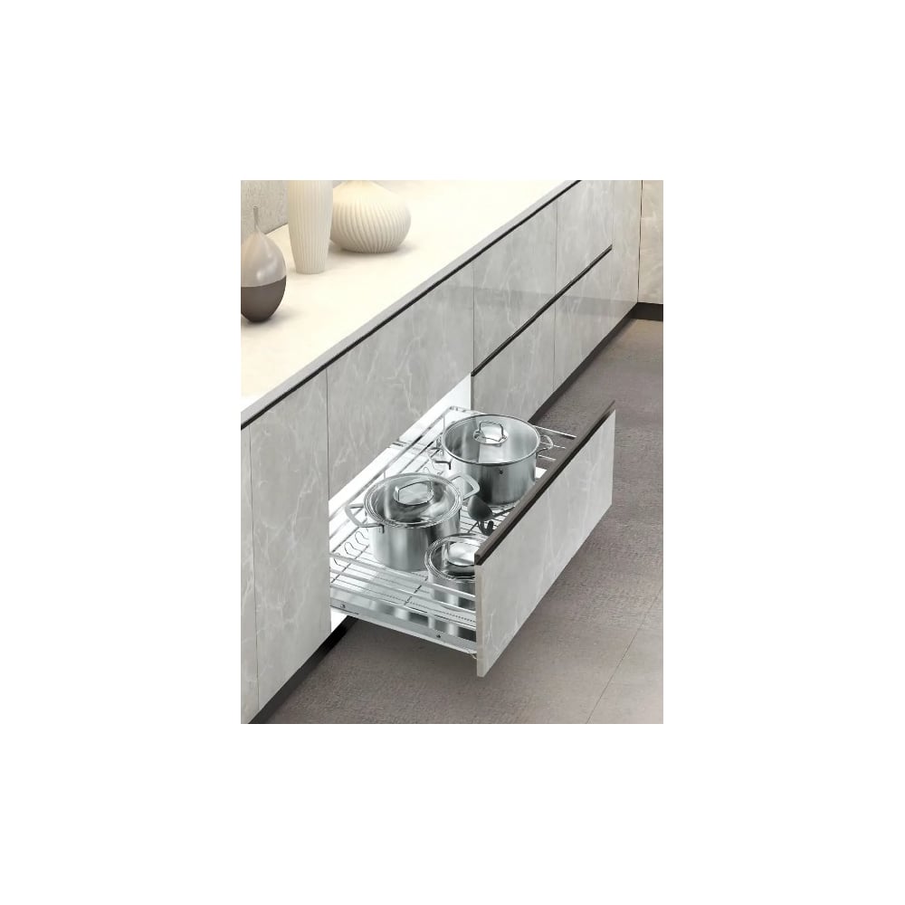 Изображение товара [Корзина] Mebax 47468000 00-00003490 Chrome — выдвижной фасад, 764 мм