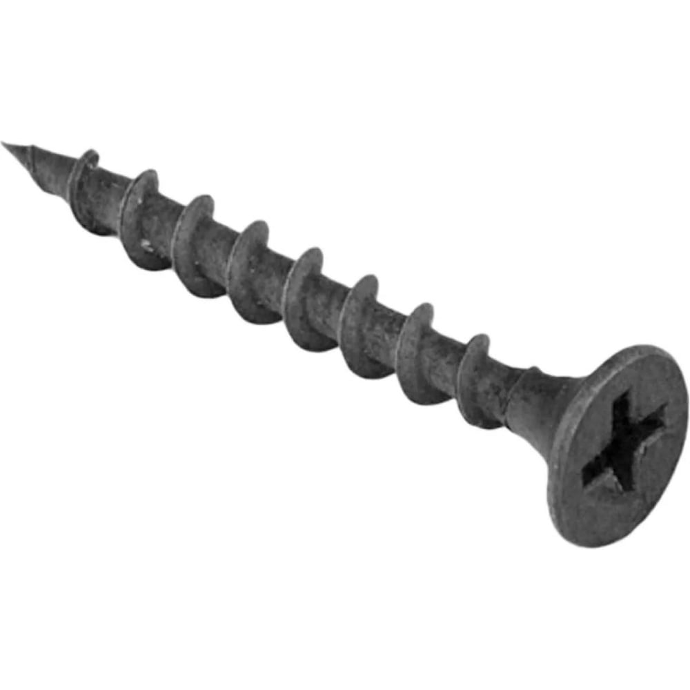 Изображение товара Шуруп гипсокартон-дерево FASTNR 3.5X45, редкая резьба, потайная головка, фосфатированные, с насечкой, 1500 штук FRB3545CT