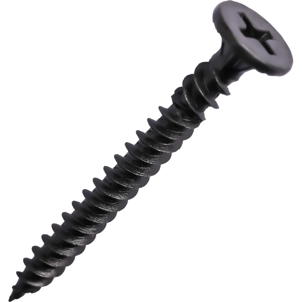 Изображение товара Шуруп гипсокартон-металл FASTNR 3.9X38, частая резьба, потайная головка, фосфатированные, 200 штук FR070