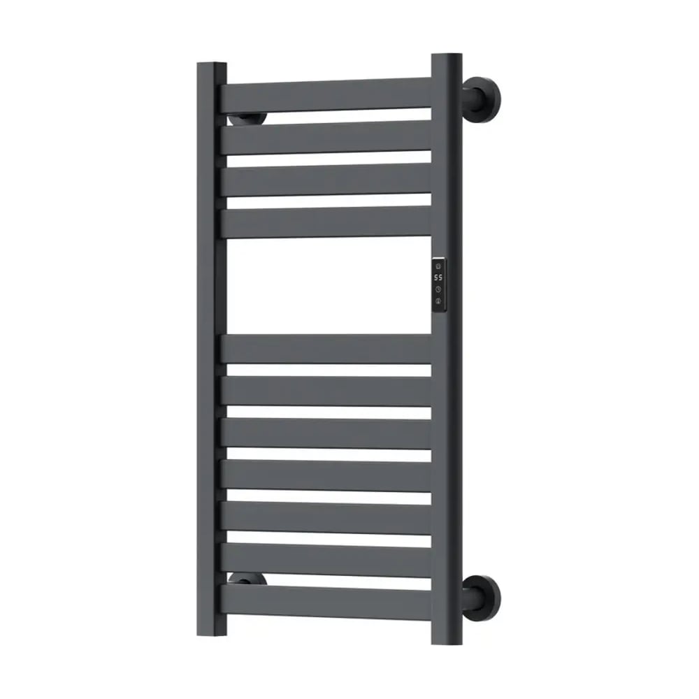 Изображение товара Полотенцесушитель дизайнерский электрический Bauedge BAU Elite Elegant Gun Grey 80х45, подключение справа AF0027