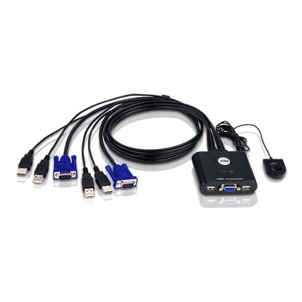 Изображение товара KVM-переключатель ATEN CS22U-AT для двух ПК с VGA и USB
