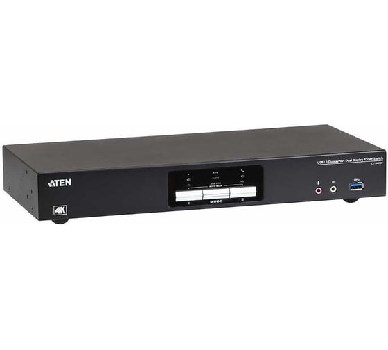 Изображение товара Переключатель KVM ATEN 2-портовый, USB 3.0, DisplayPort, с поддержкой 4K CS1942DP-AT-G