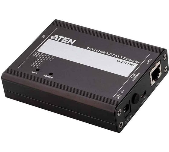 Изображение товара Удлинитель ATEN 4-портовый USB 2.0 Cat 5, 100м UCE32100-AT-G