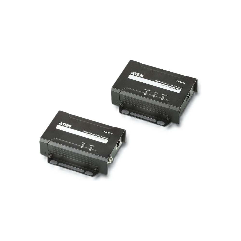 Изображение товара Удлинитель ATEN HDMI HDBaseT-Lite, 60 м, 1xUTP Cat5e, HDMI+RJ45, F, без шнуров, 2xБП 220 5V VE801-AT-G