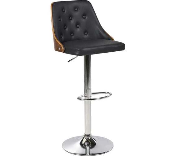 Изображение товара Стул барный Hesby Heritage Wingback чёрный, коричневый HSBI_TG2890