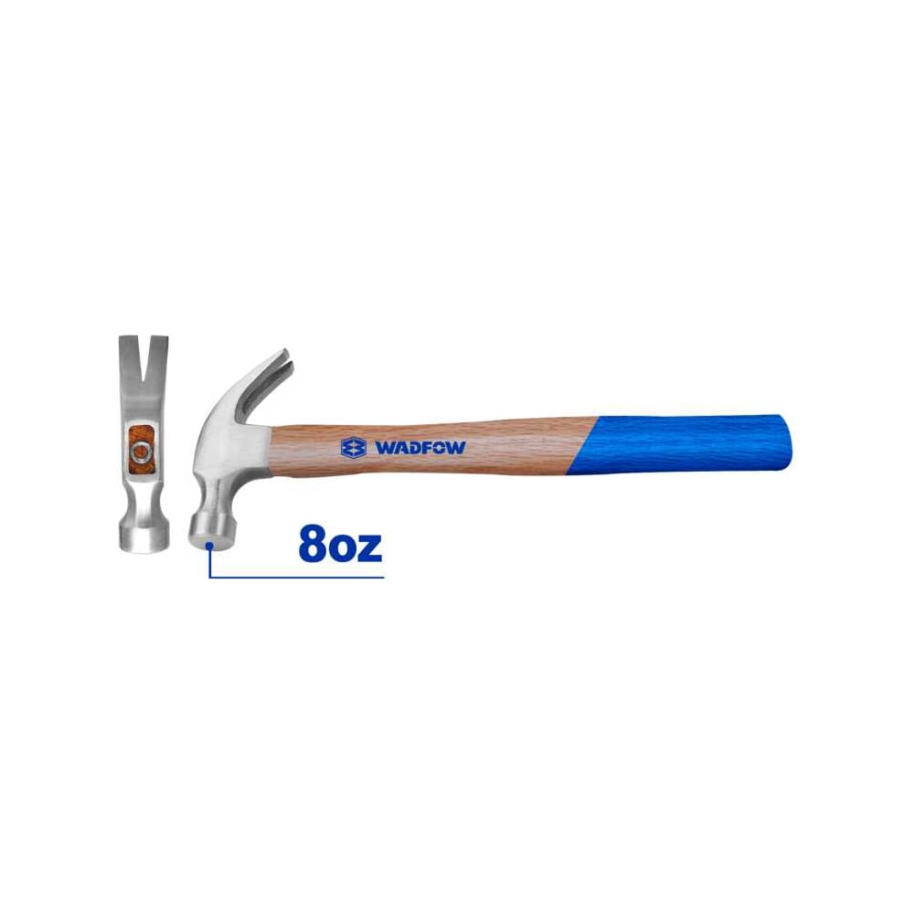 Изображение товара Молоток-гвоздодер WADFOW 220 г 6/36 WMB3308