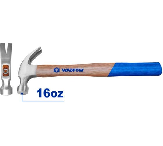 Изображение товара Молоток-гвоздодер WADFOW 450 г 6/24 WMB3316