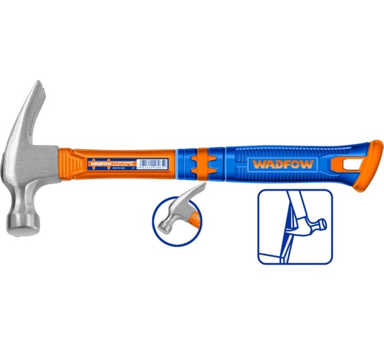 Изображение товара Молоток-гвоздодер WADFOW 400 мм, 450 г 6/24 WHM336L