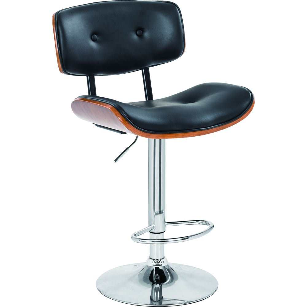 Изображение товара Стул барный Hesby Equilibrium Whirl чёрный, коричневый HSBI_TG2553