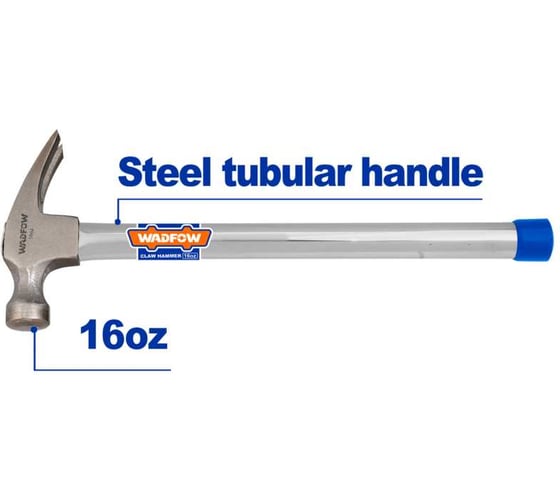 Изображение товара Молоток-гвоздодер WADFOW 450 г 6/24 WHM336G