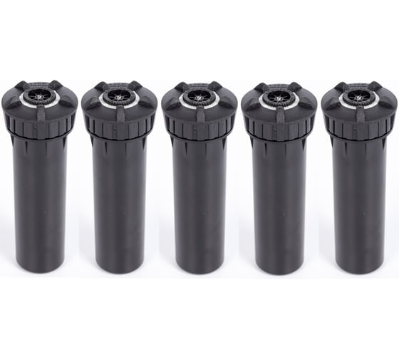 Изображение товара Дождеватель выдвижной для полива газона RAINMATIC PRO SPRAY GUARD 4 17AN, комплект 5шт (высота 10см, в комплекте с форсункой 17А, радиус до 5м) 5 шт х RM PRO SPRAY GUARD 4 17AN