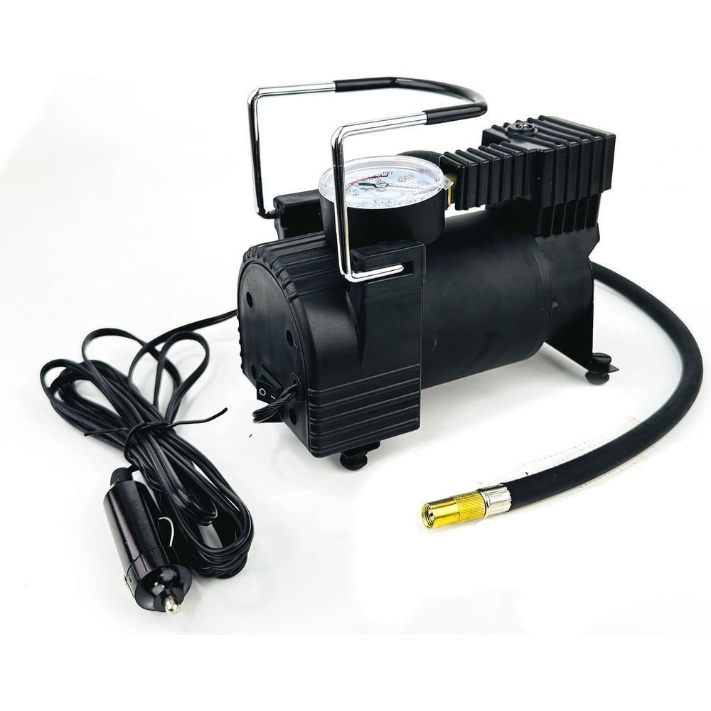 Изображение товара Компрессор автомобильный поршневой для накачки шин от прикуривателя TopAuto 45л/мин TA-AC580-2