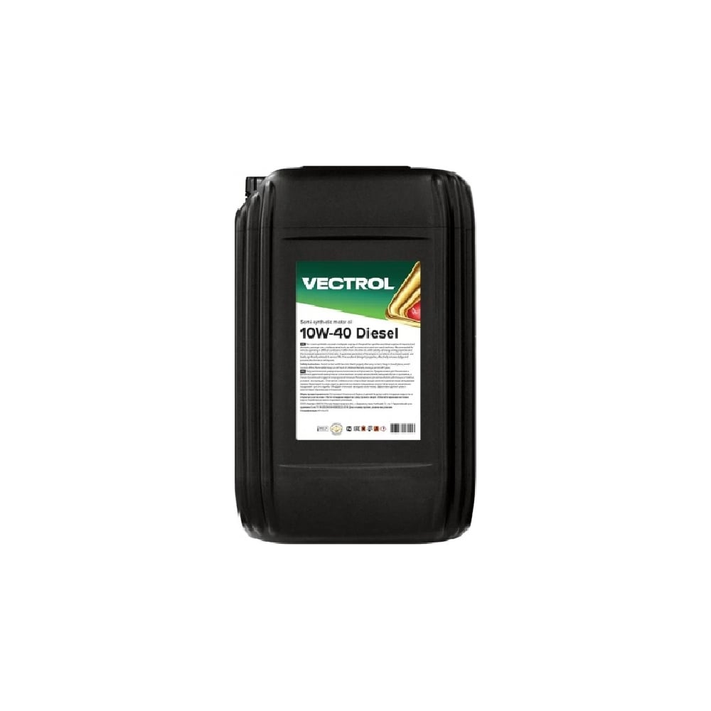 Изображение товара Полусинтетическое моторное масло VECTROL 10w40 Diesel CF-4 10 л ve3007