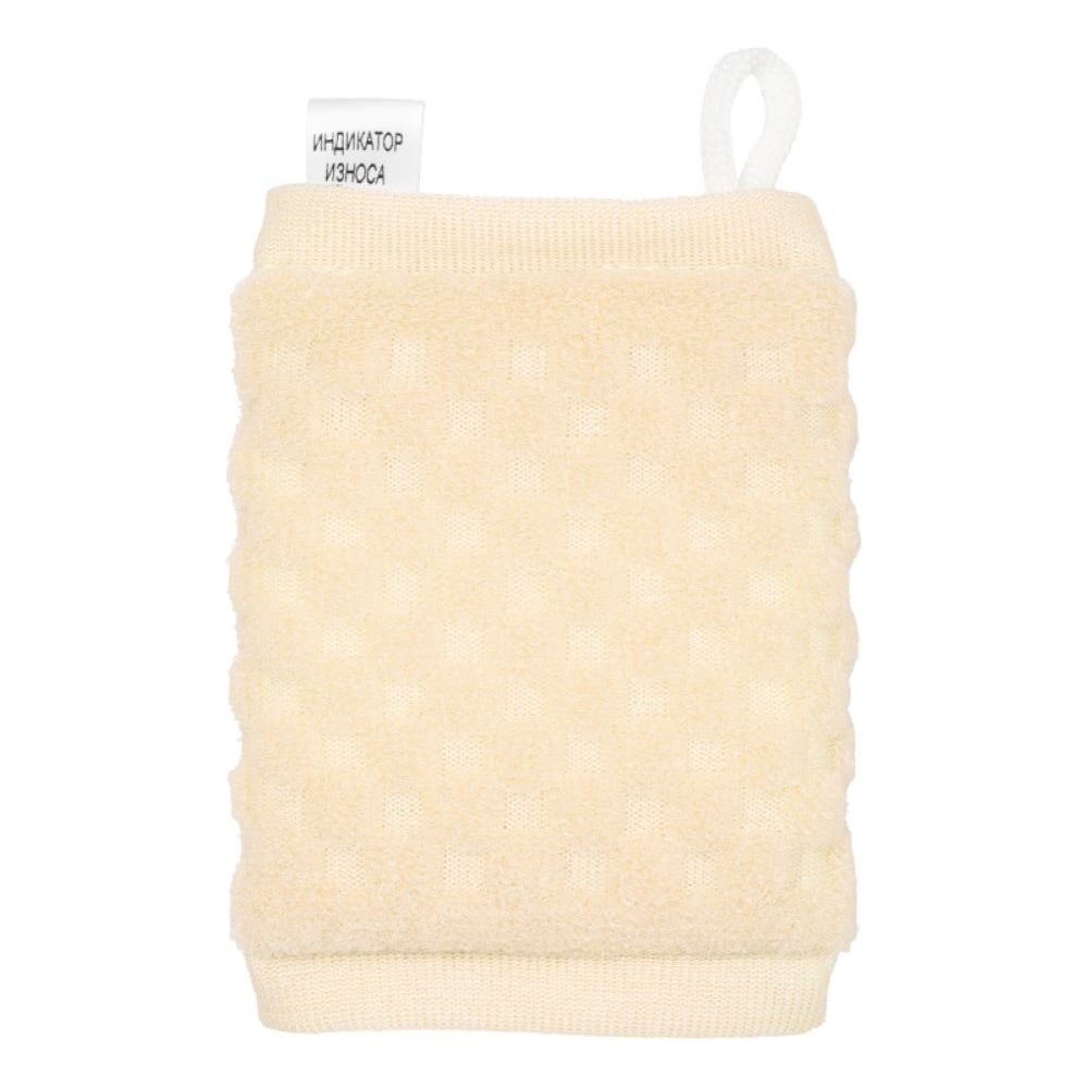 Изображение товара Мочалка рельефная VIVAL брикет, белый 227103